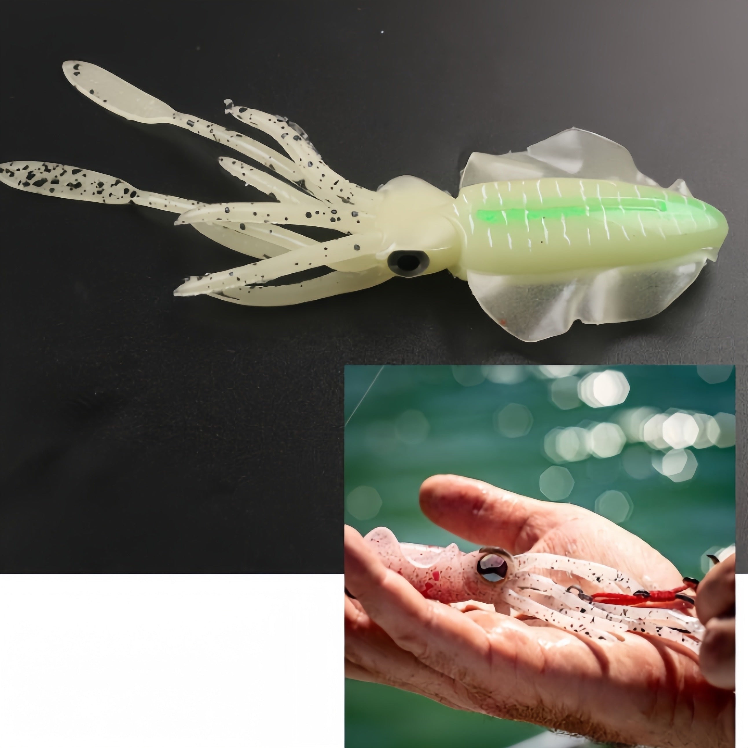 10pcs Bionic Squid Lure Set