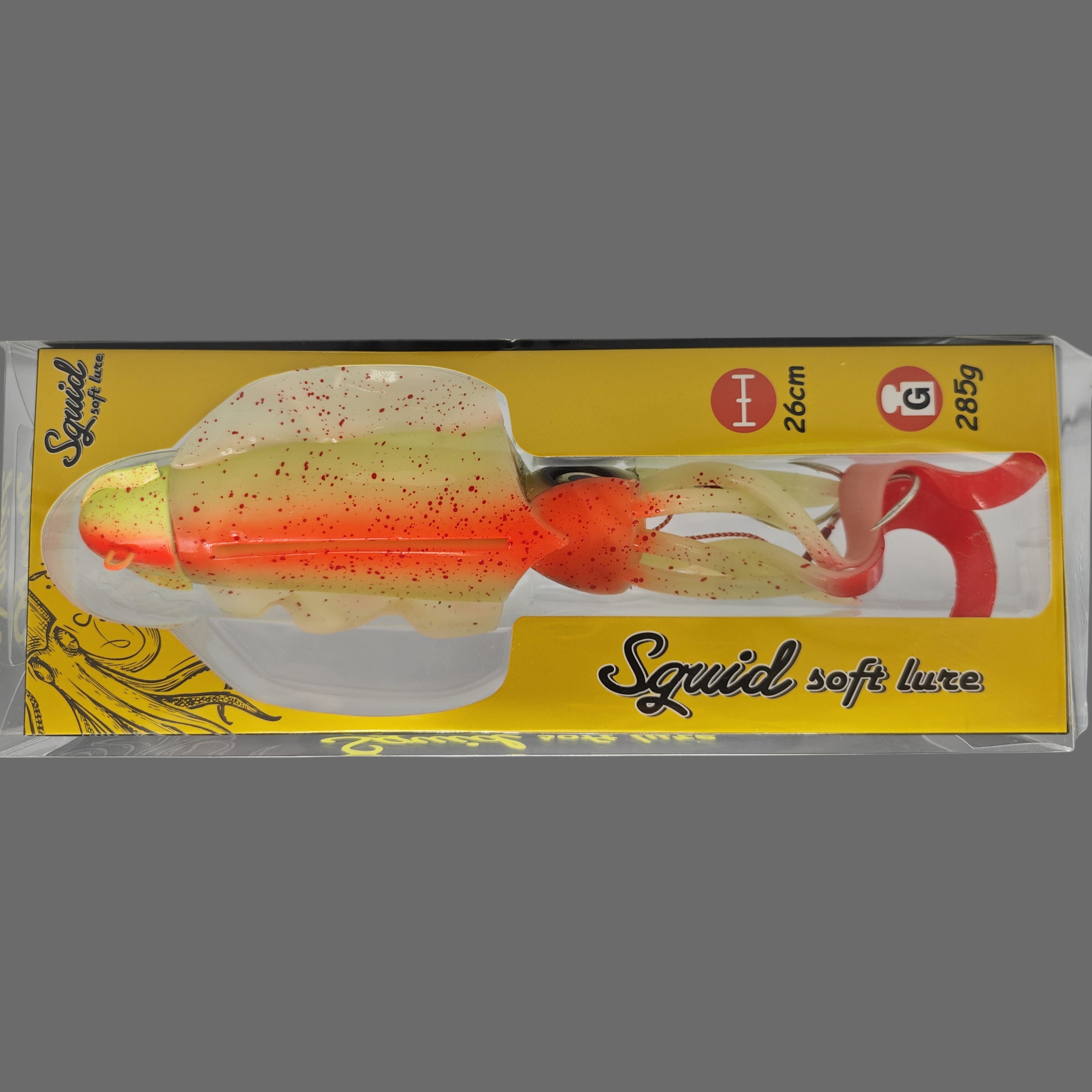 Premium Squid & Octopus Soft Lure - 285g, 10.24inch Bionic Fishing Bait for Boat & Sea Angling