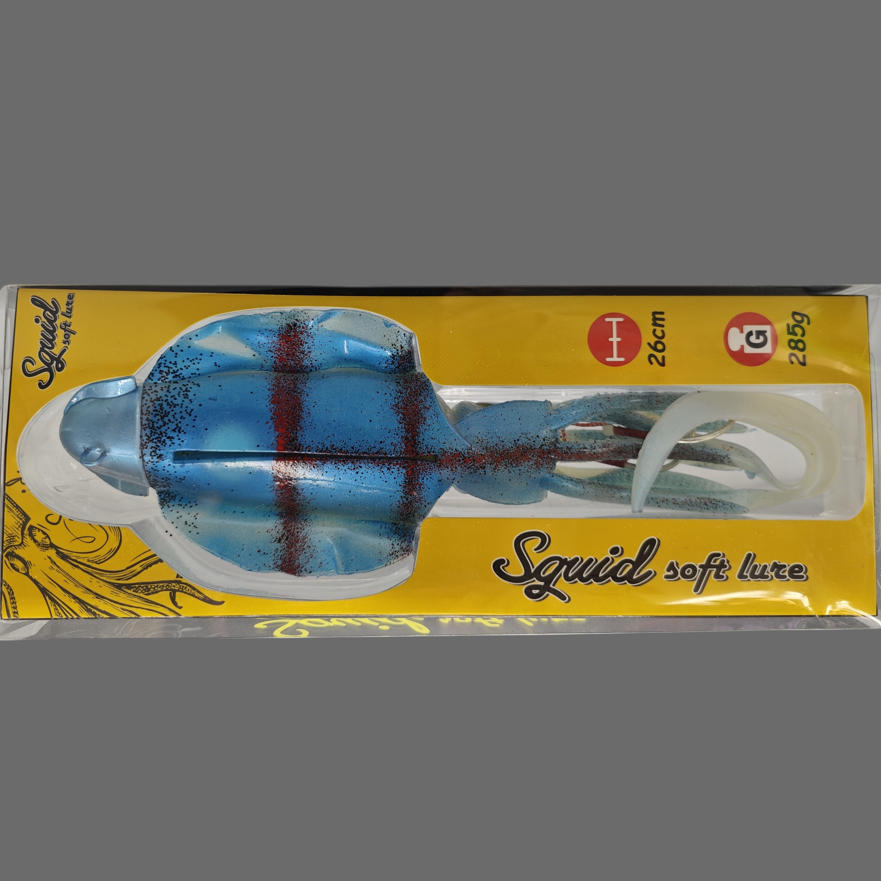 Premium Squid & Octopus Soft Lure - 285g, 10.24inch Bionic Fishing Bait for Boat & Sea Angling