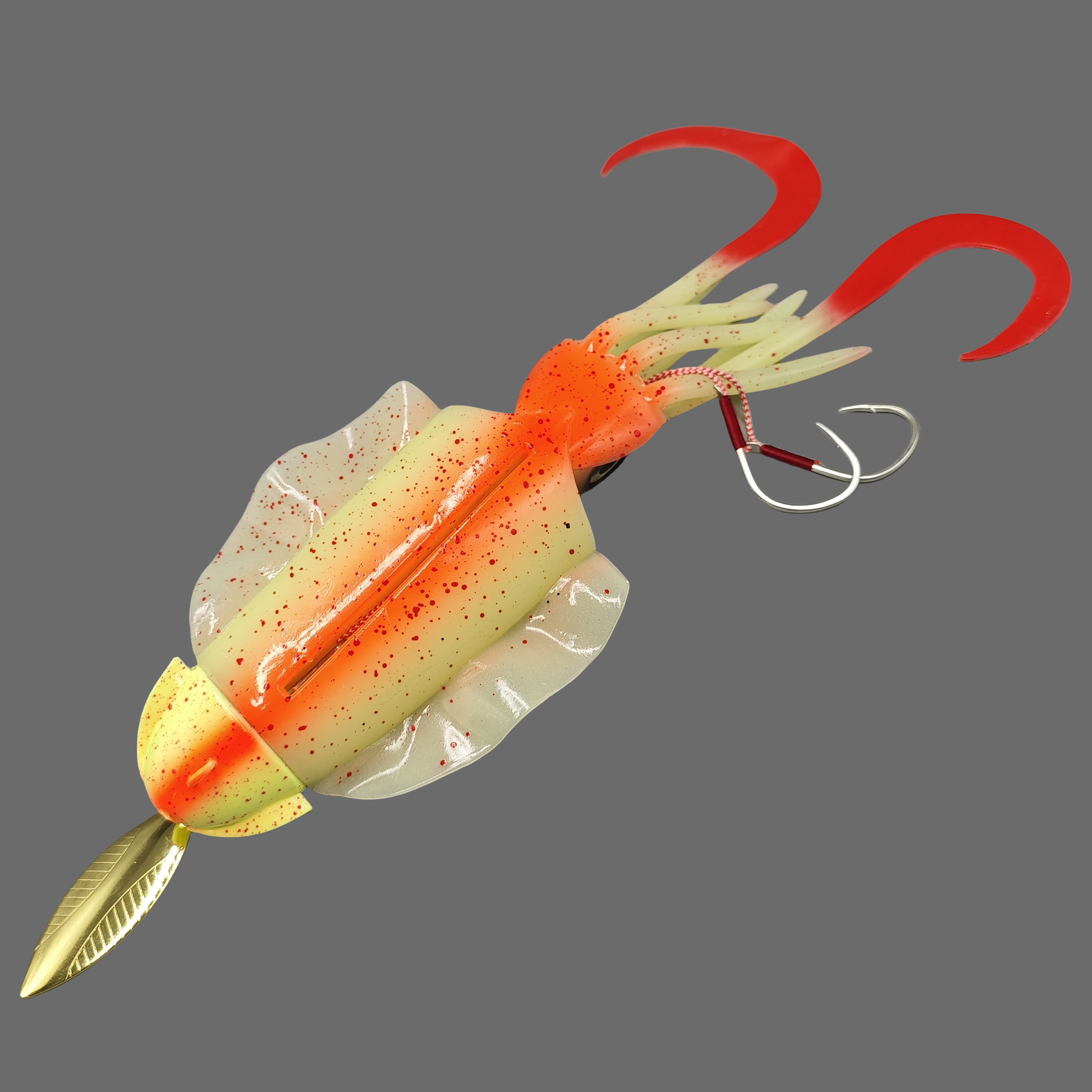 Premium Squid & Octopus Soft Lure - 285g, 10.24inch Bionic Fishing Bait for Boat & Sea Angling