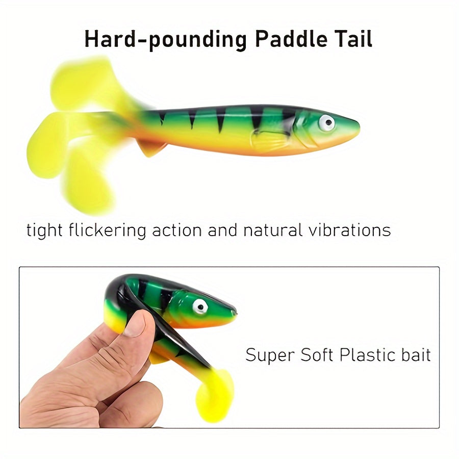 Large Curl-Tail T-tail Fish Lure