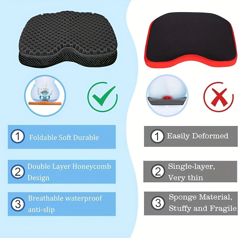 Non-Slip Kayak Seat Cushion - Waterproof and Thickened Pad