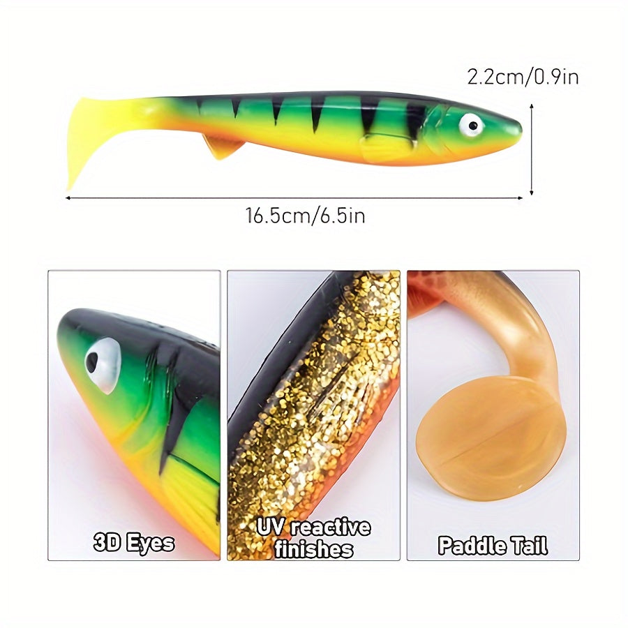 Large Curl-Tail T-tail Fish Lure