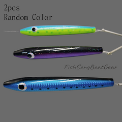 2pcsThe color is random Lure Pure Wood Wooden Pencil Lure