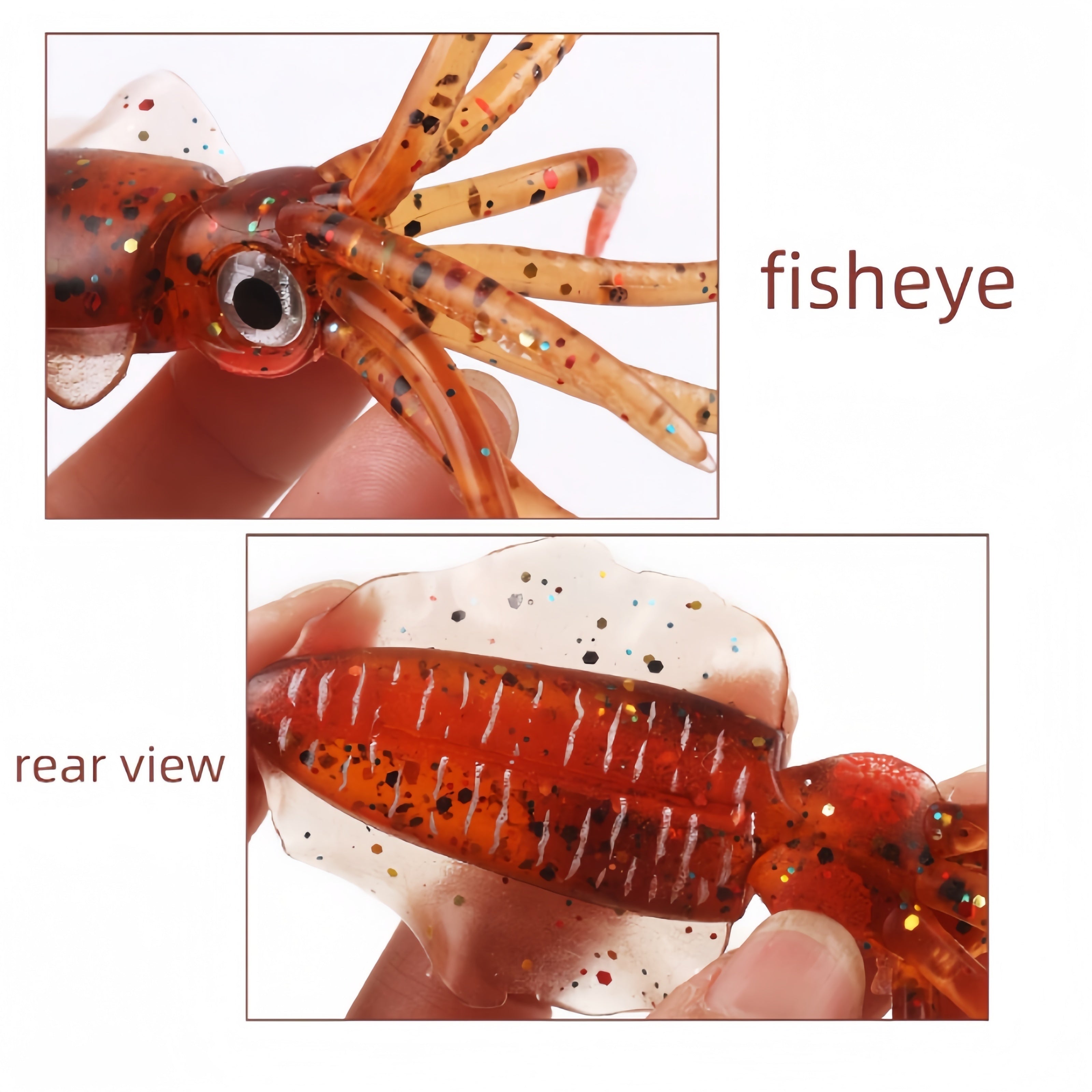 10pcs Bionic Squid Lure Set